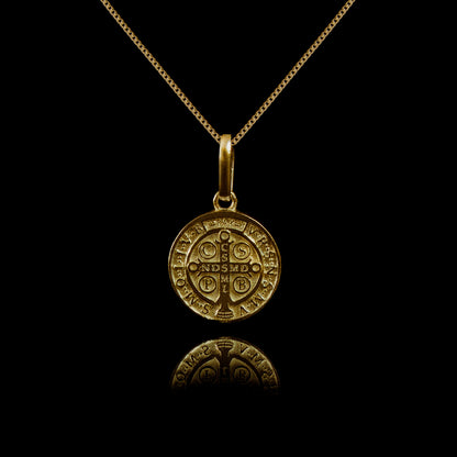 Colar de Prata Medal SB Banhado a Ouro