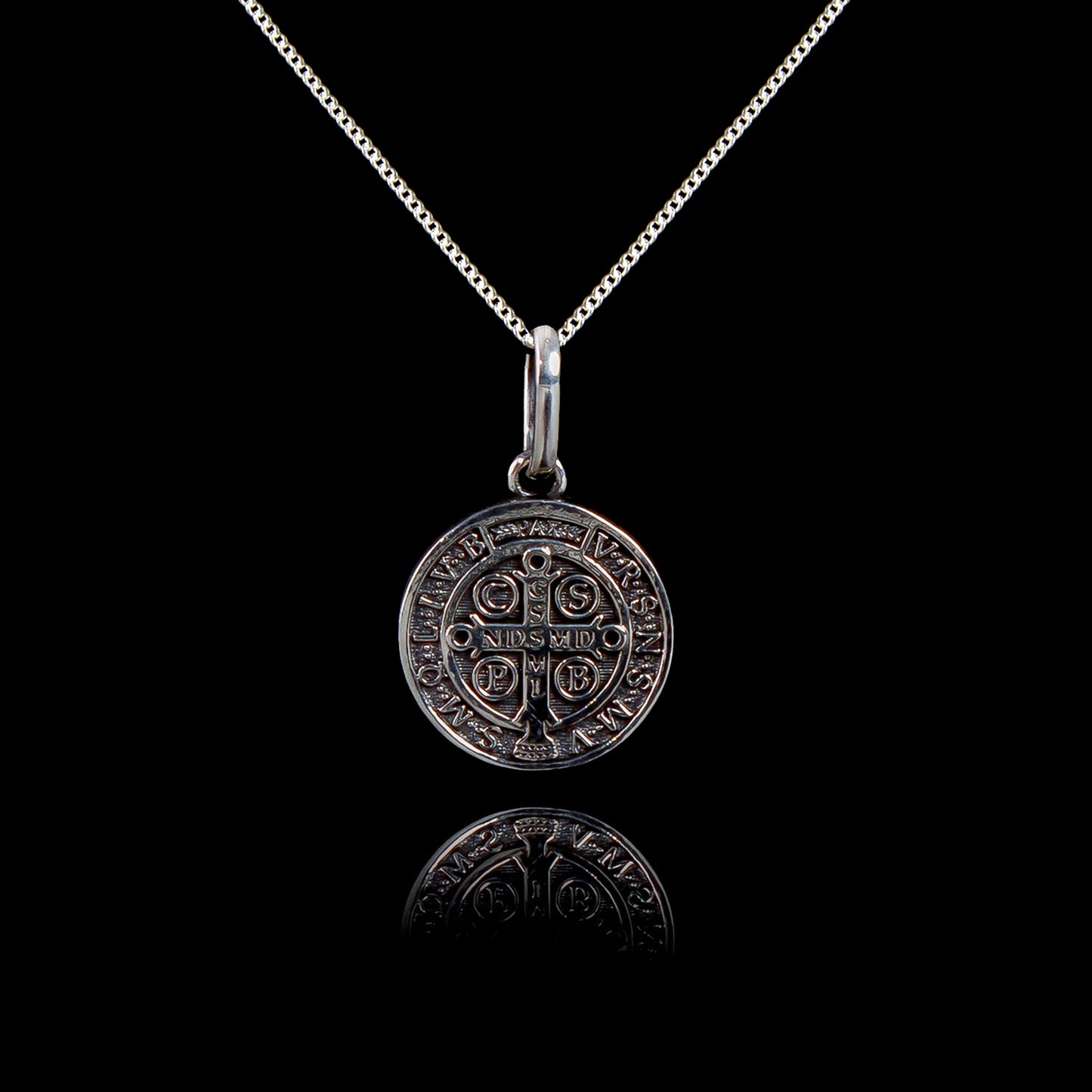 Colar de Prata Medal SB