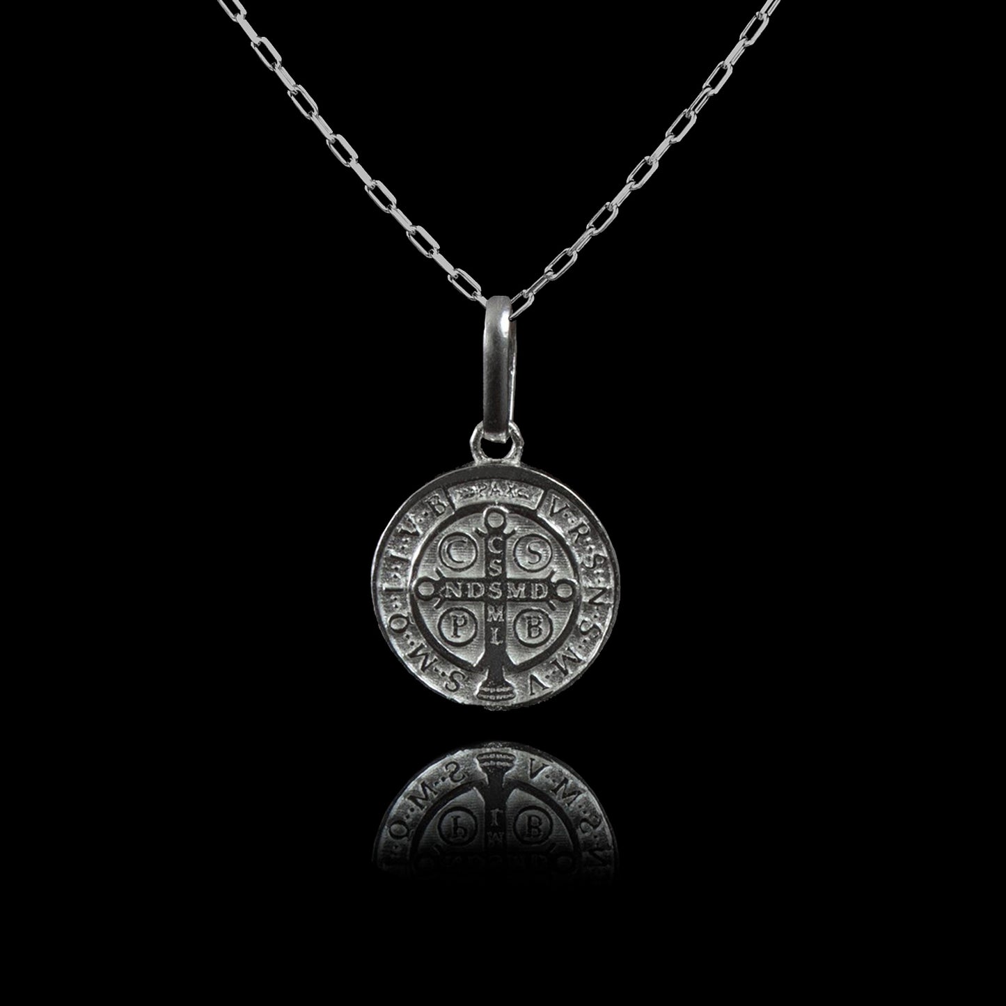 Colar de Prata Medal SB