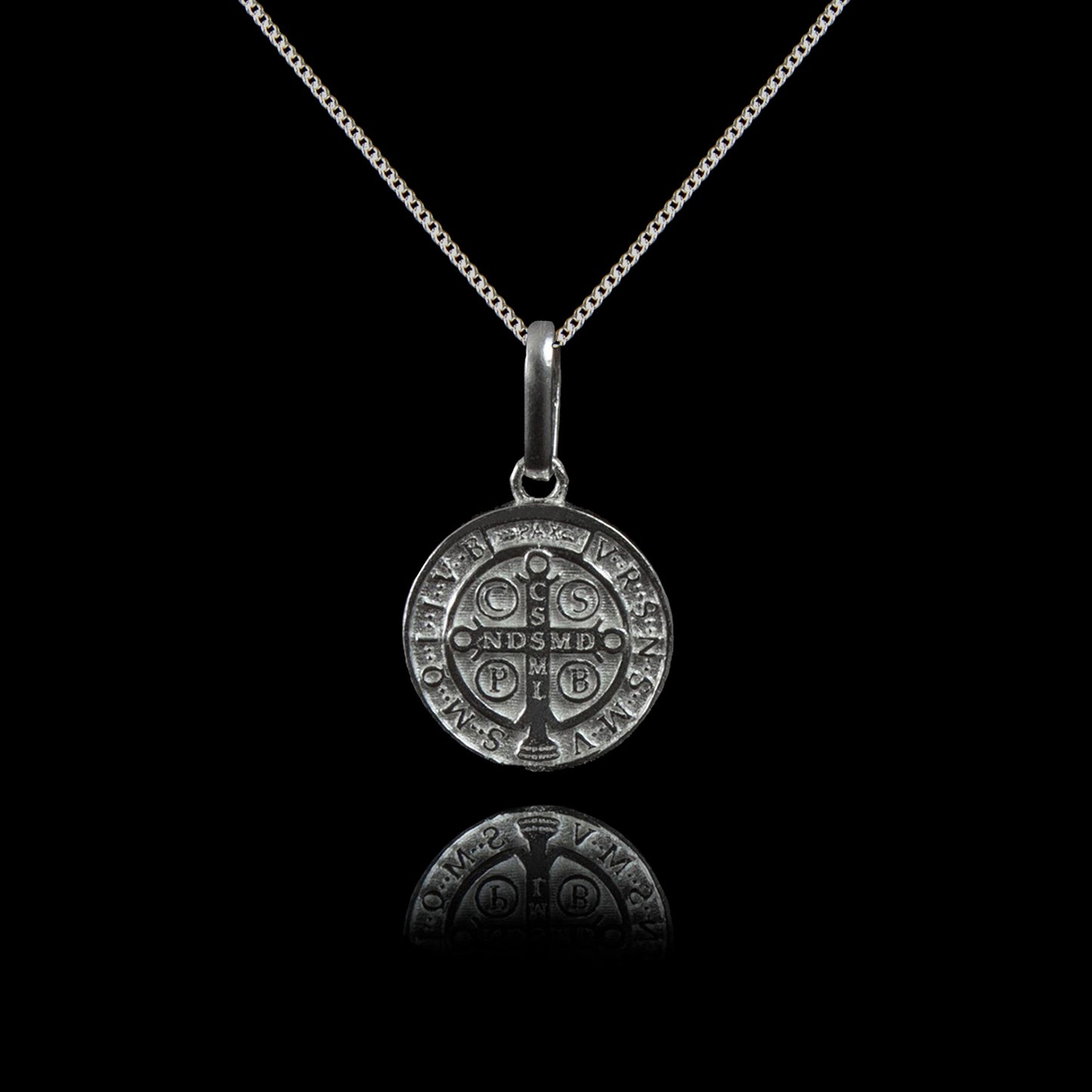 Colar de Prata Medal SB