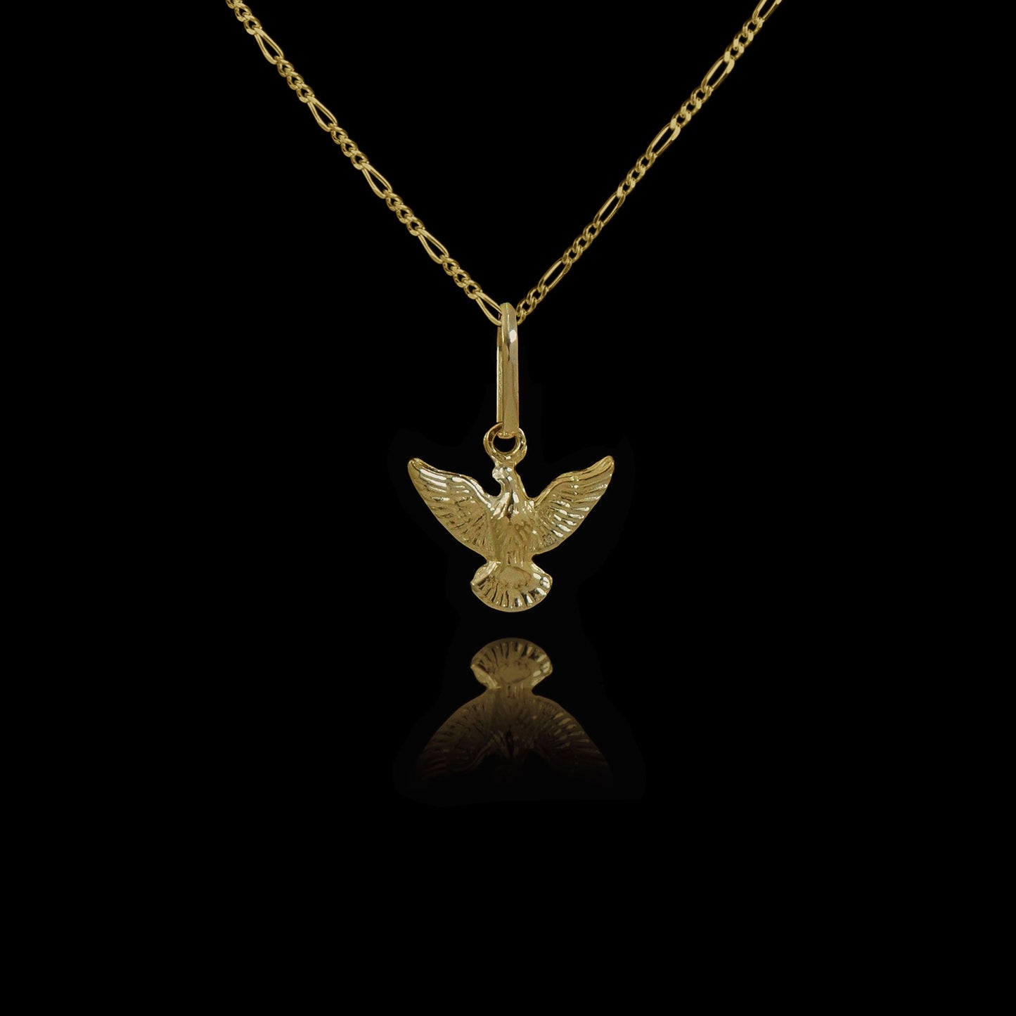 Colar de Prata Peace Small Banhado a Ouro