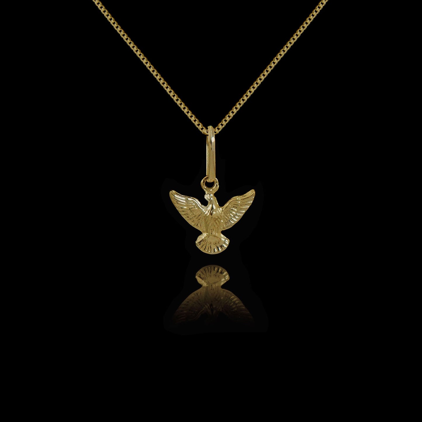 Colar de Prata Peace Small Banhado a Ouro