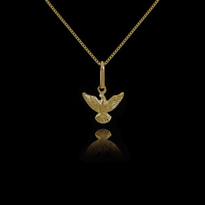 Colar de Prata Peace Small Banhado a Ouro