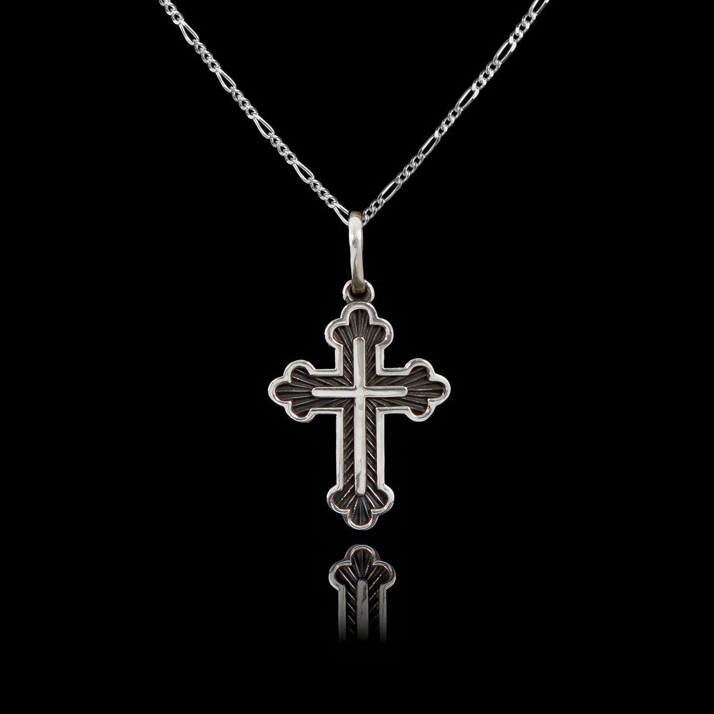 Colar de Prata Russian Cross