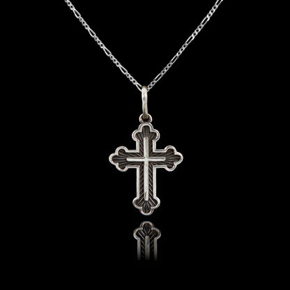 Colar de Prata Russian Cross