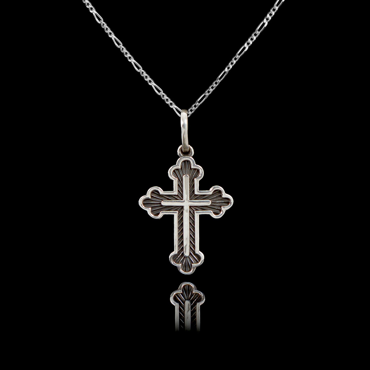 Colar de Prata Russian Cross