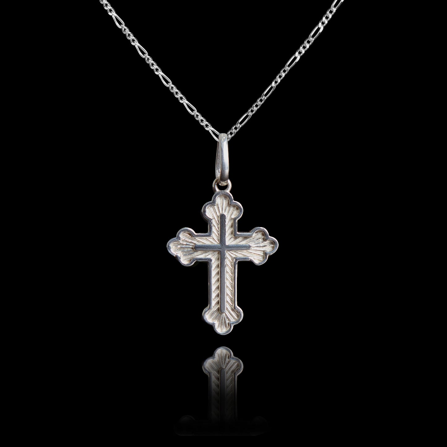 Colar de Prata Russian Cross