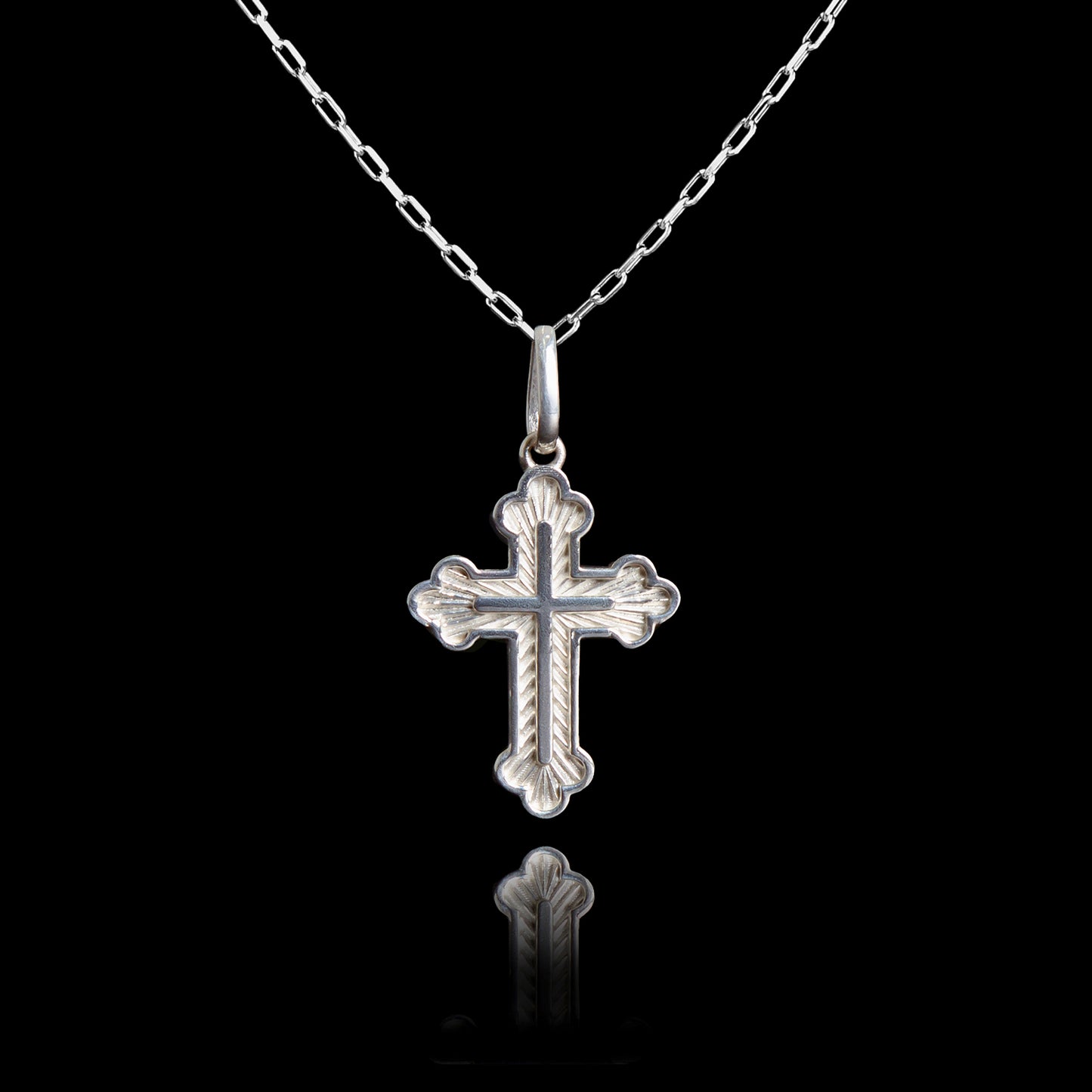 Colar de Prata Russian Cross