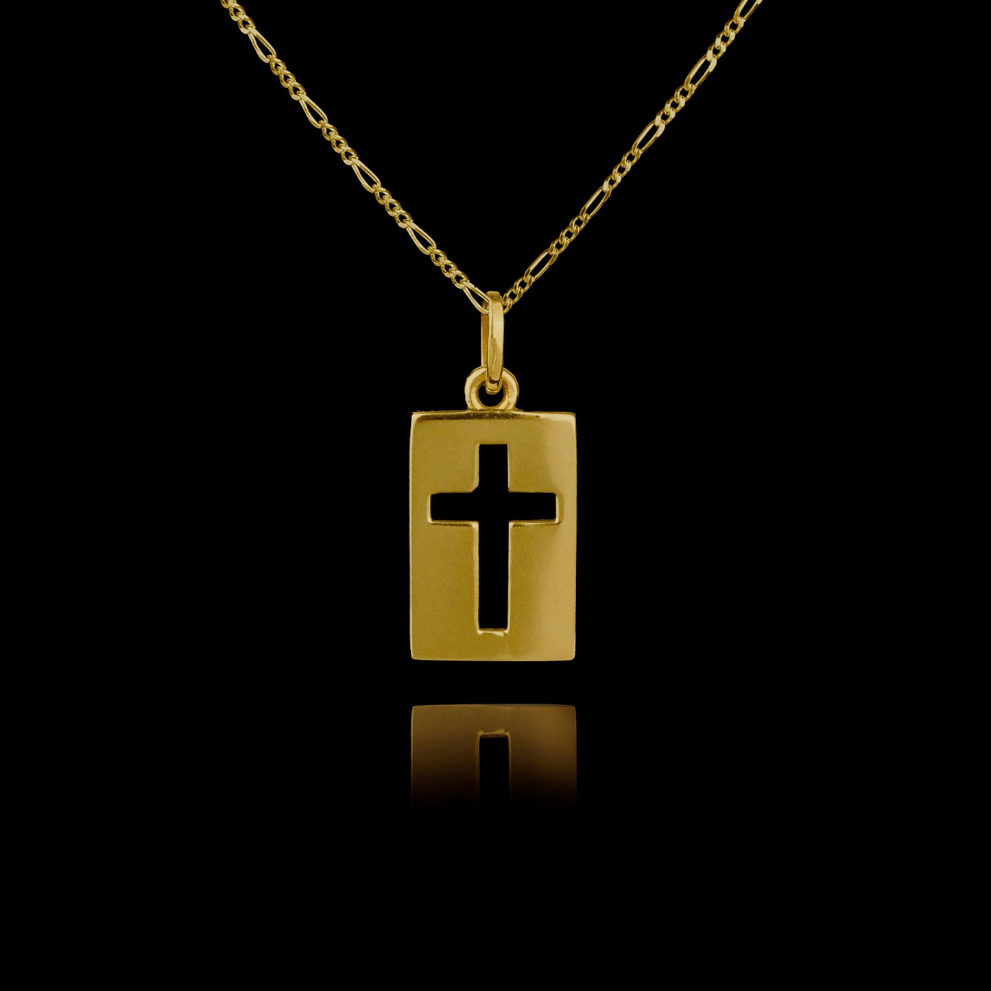 Colar de Prata Shield II Banhado a Ouro