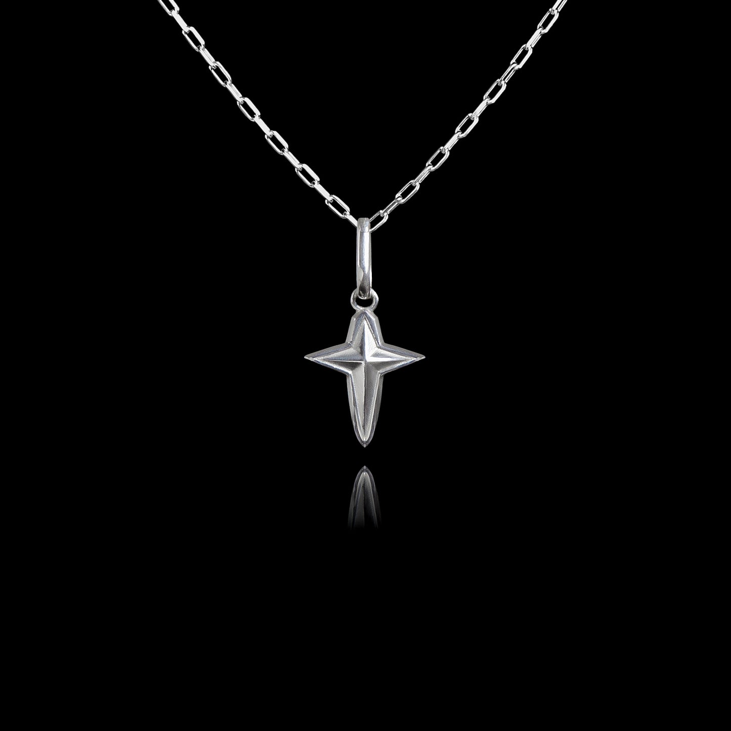Colar de Prata Star Cross