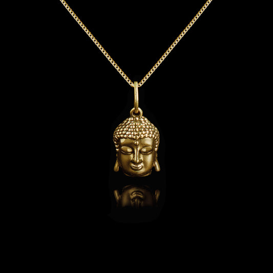 Colar de Prata Buddha Ouro