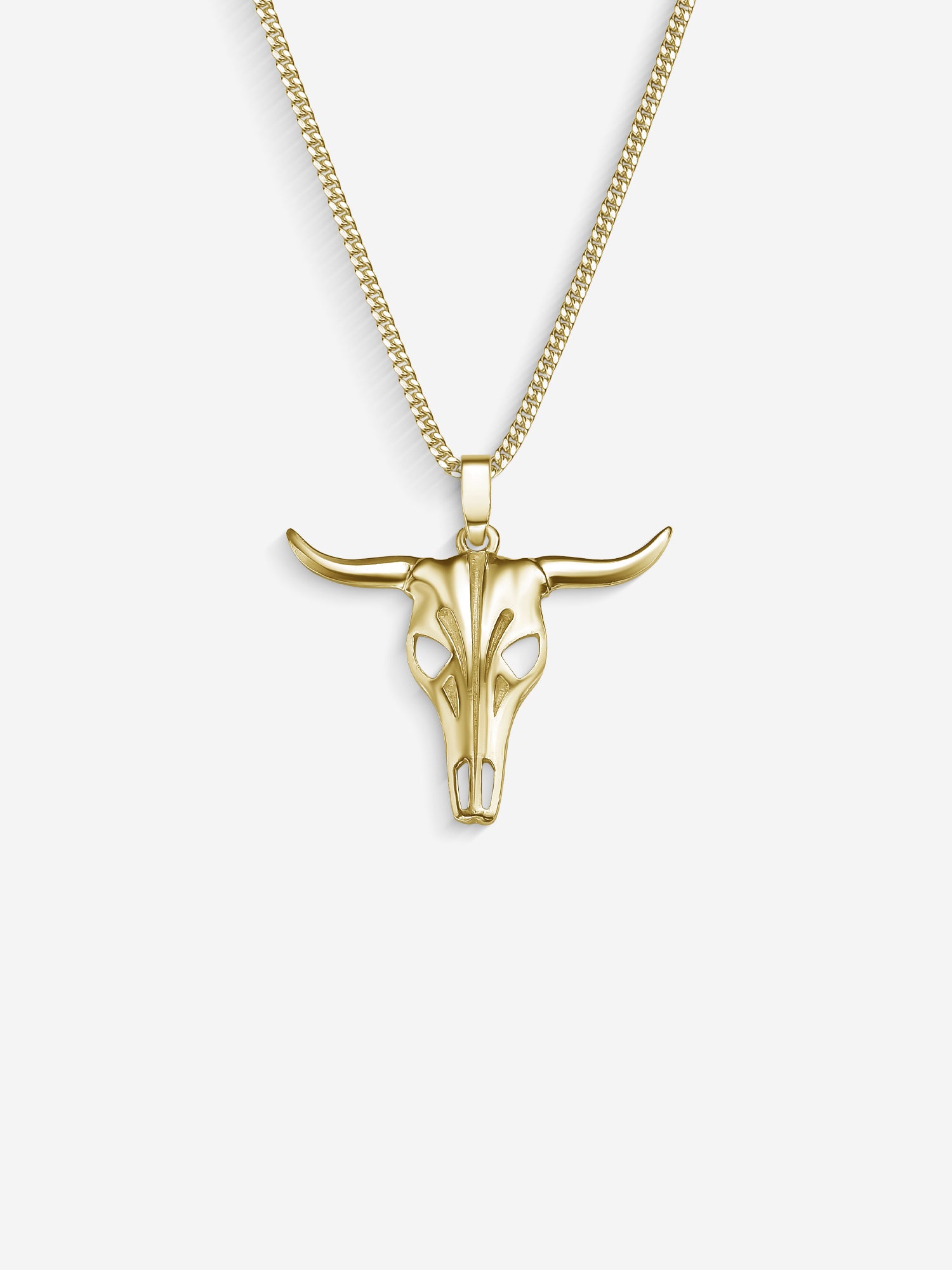 MATERIAL: PRATA BANHADA A OURO | Colar Bull em Prata 925 banhada a Ouro 18k