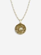 MATERIAL: PRATA BANHADA A OURO | Colar Cancer em Prata 925 banhada a Ouro 18k
