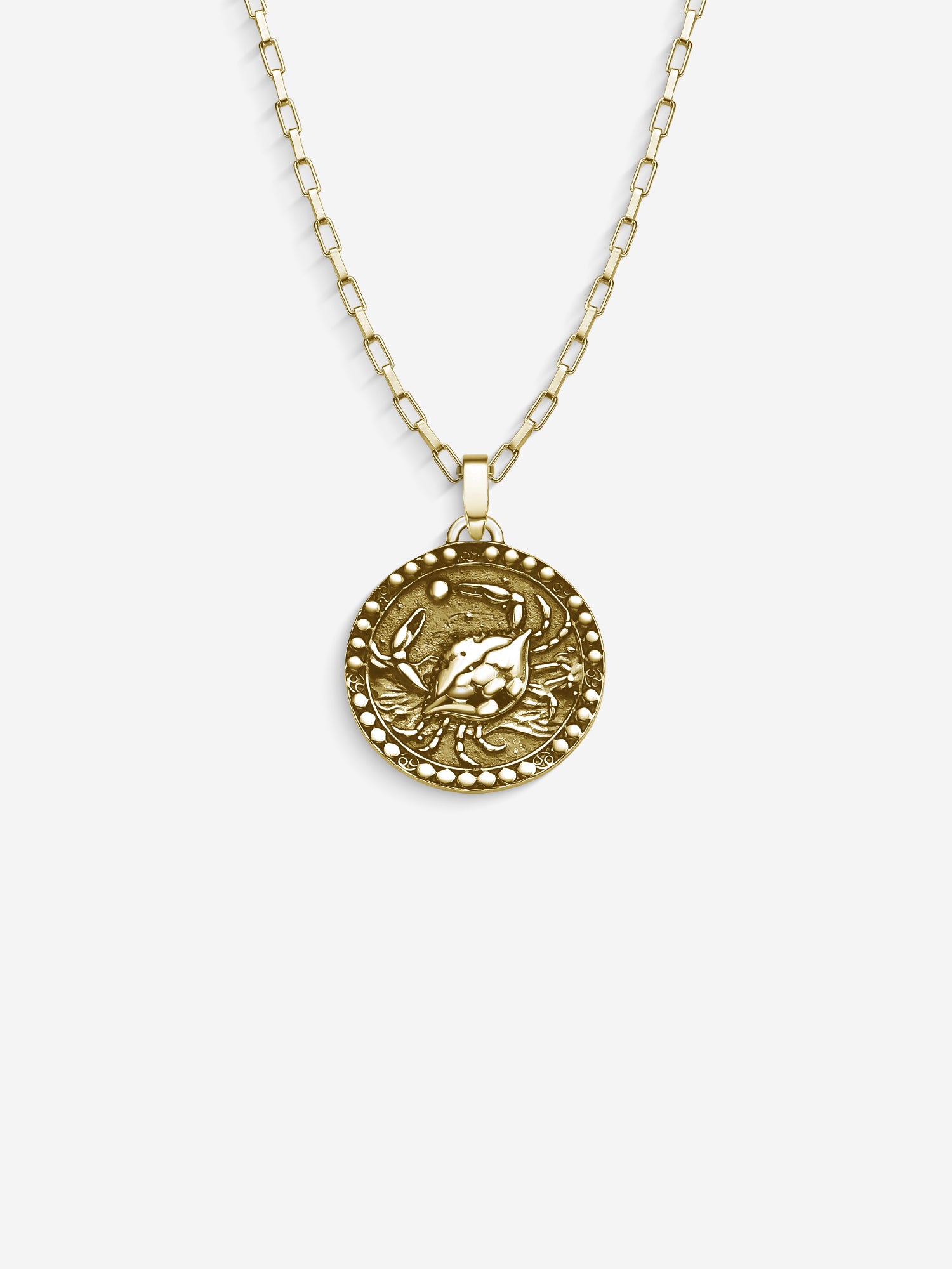 MATERIAL: PRATA BANHADA A OURO | Colar Cancer em Prata 925 banhada a Ouro 18k