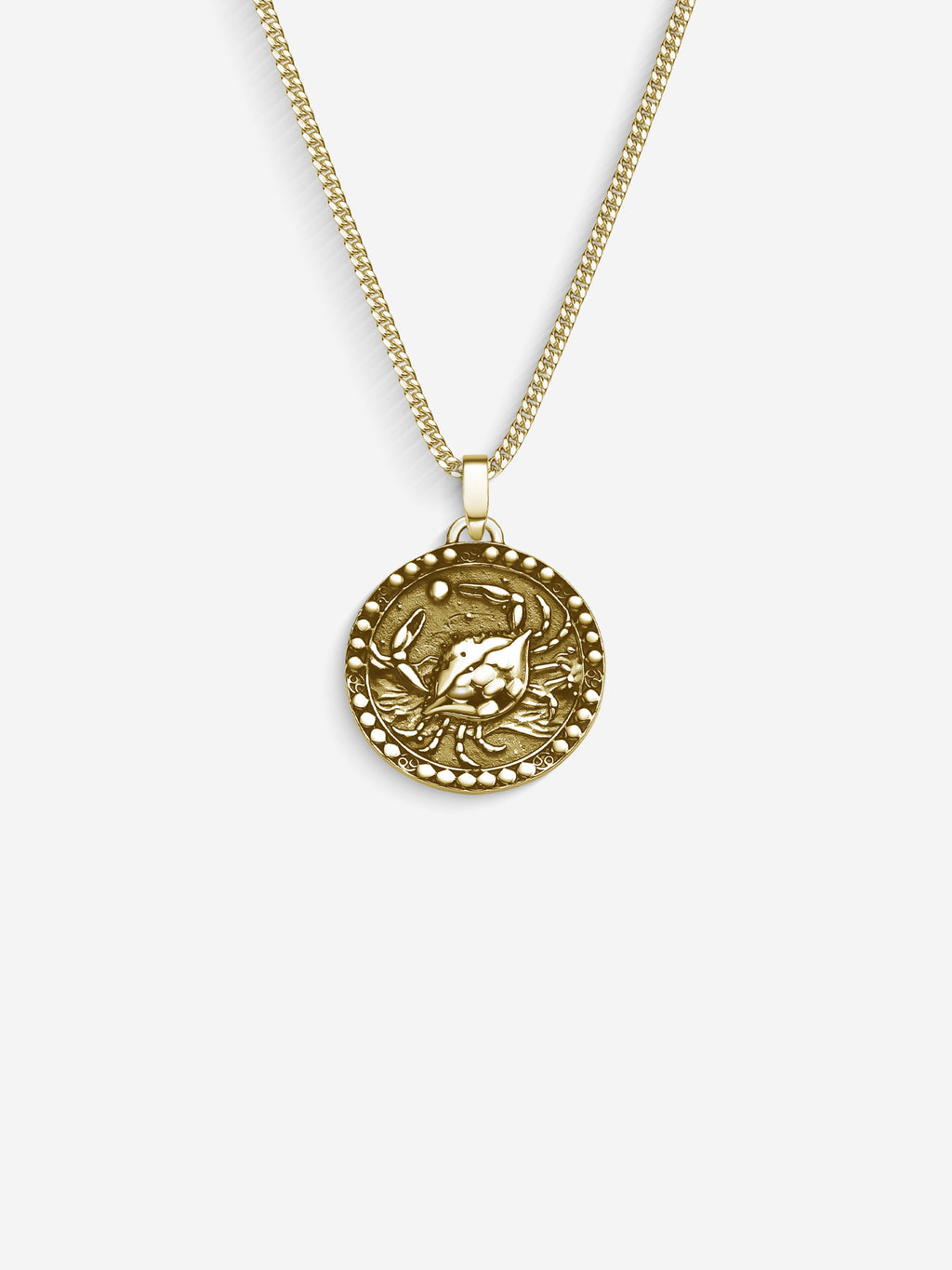 MATERIAL: PRATA BANHADA A OURO | Colar Cancer em Prata 925 banhada a Ouro 18k