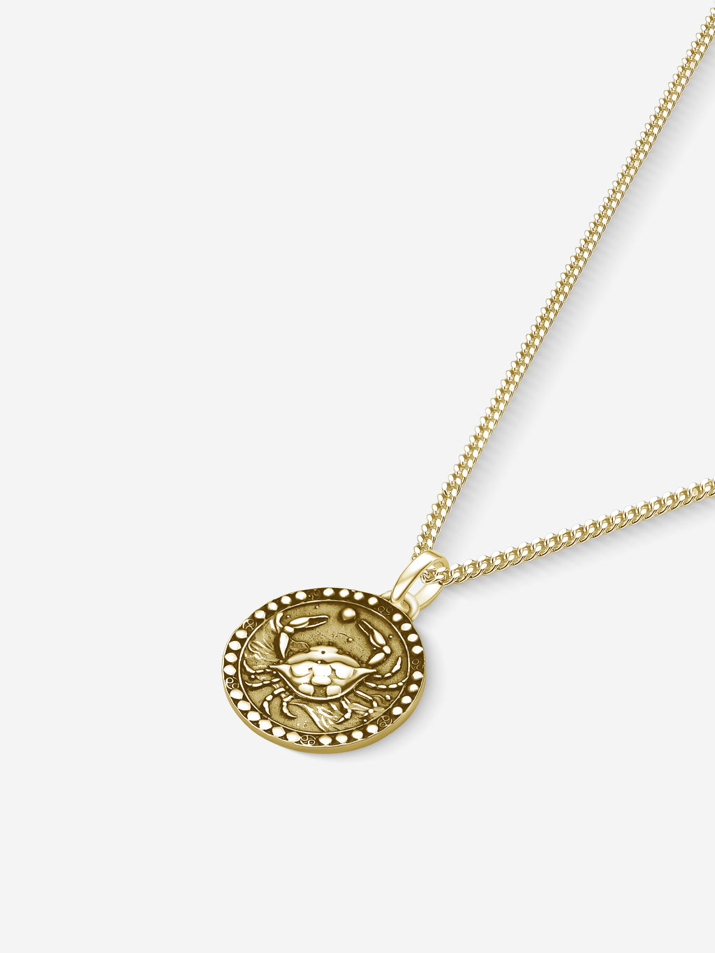 MATERIAL: PRATA BANHADA A OURO | Colar Cancer em Prata 925 banhada a Ouro 18k