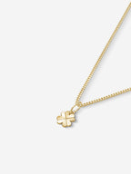MATERIAL: PRATA BANHADA A OURO | Colar Clover Mini em Prata 925 banhada a Ouro 18k