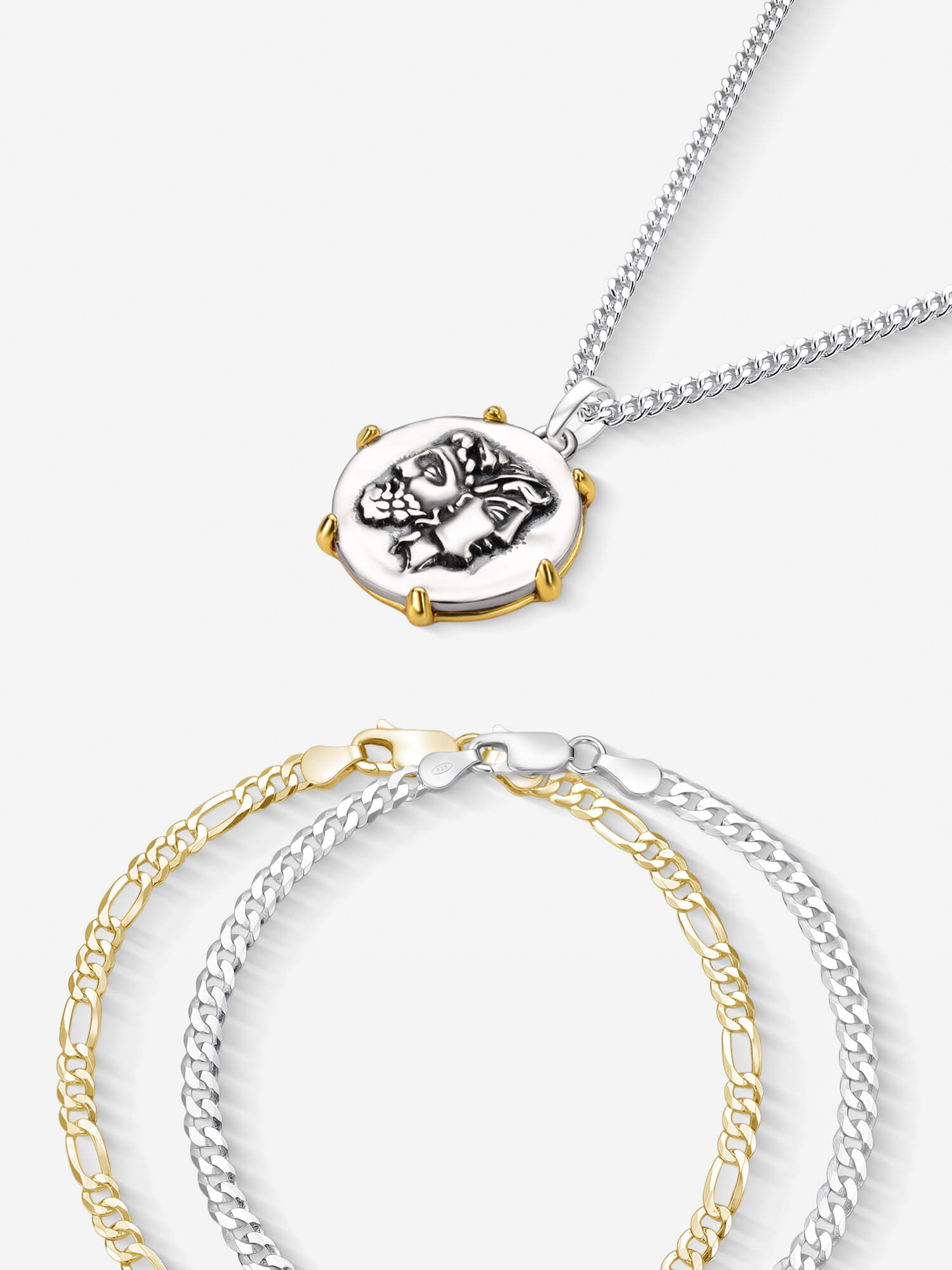 Combinado Duo — Prata 925 e Ouro