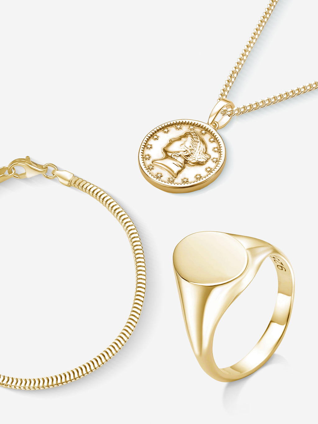 Combinado Essentials — Prata 925 Banho em Ouro