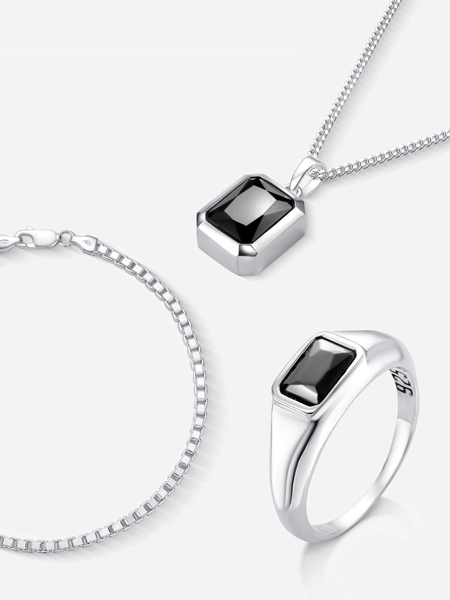 Combinado Noir — Prata 925