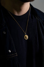Pingente Compass I Large — Ouro & Prata
