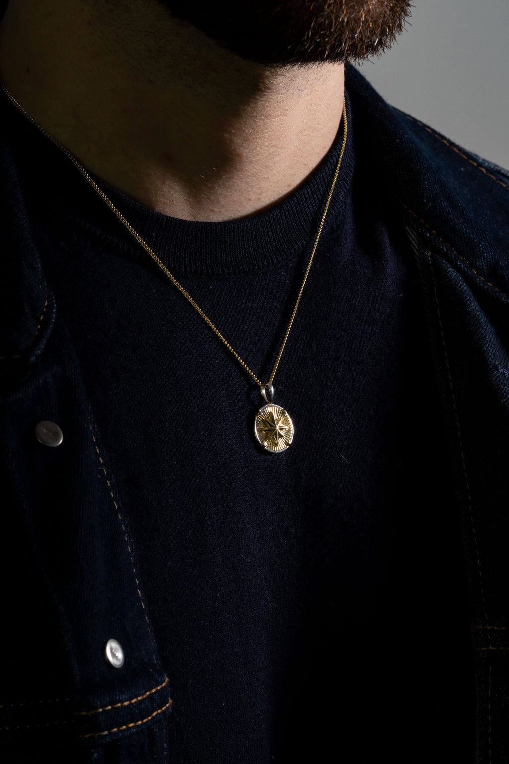 Colar Compass I — Ouro & Prata