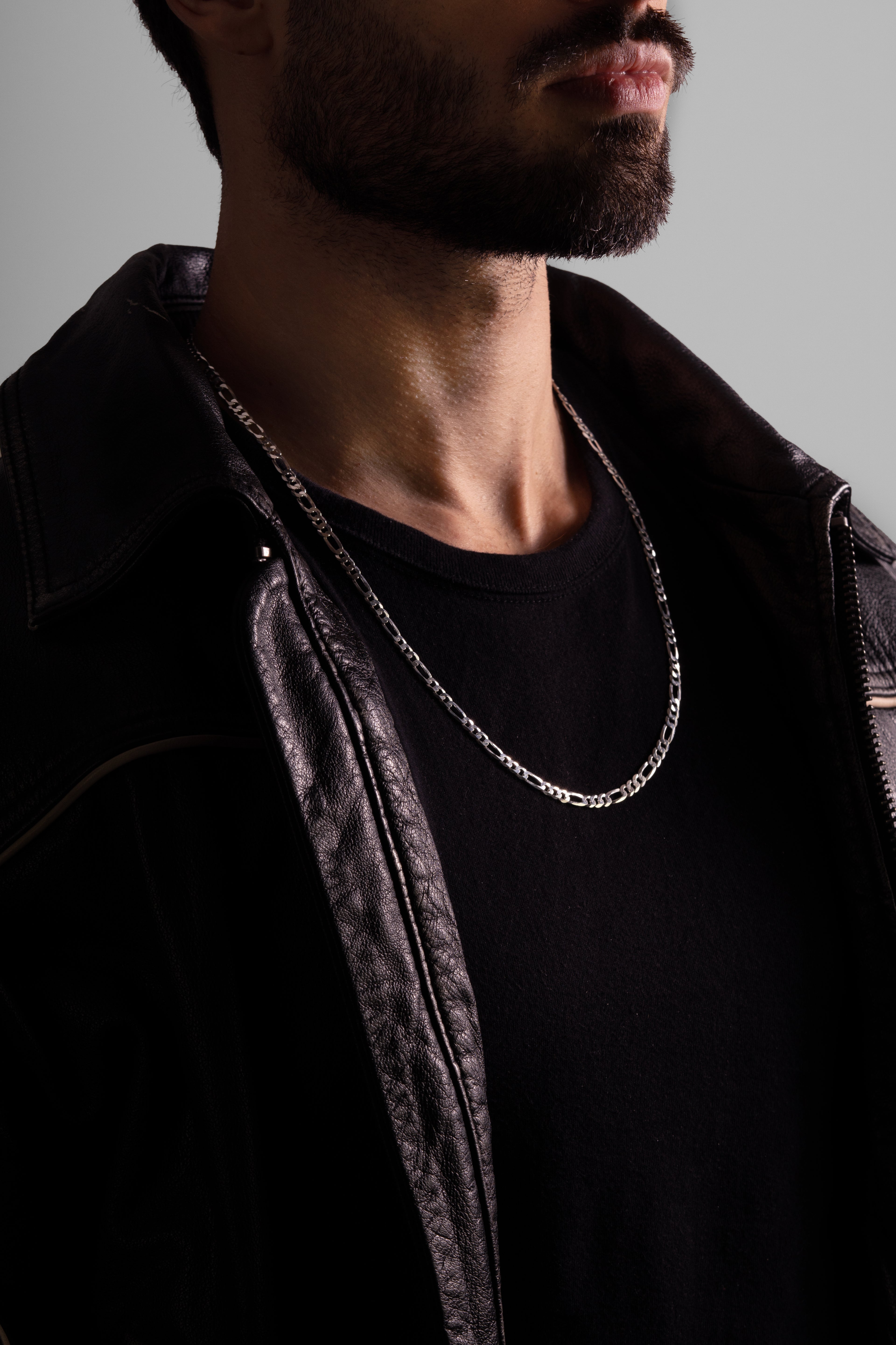 MATERIAL: PRATA | Corrente Figaro Medium em Prata 925