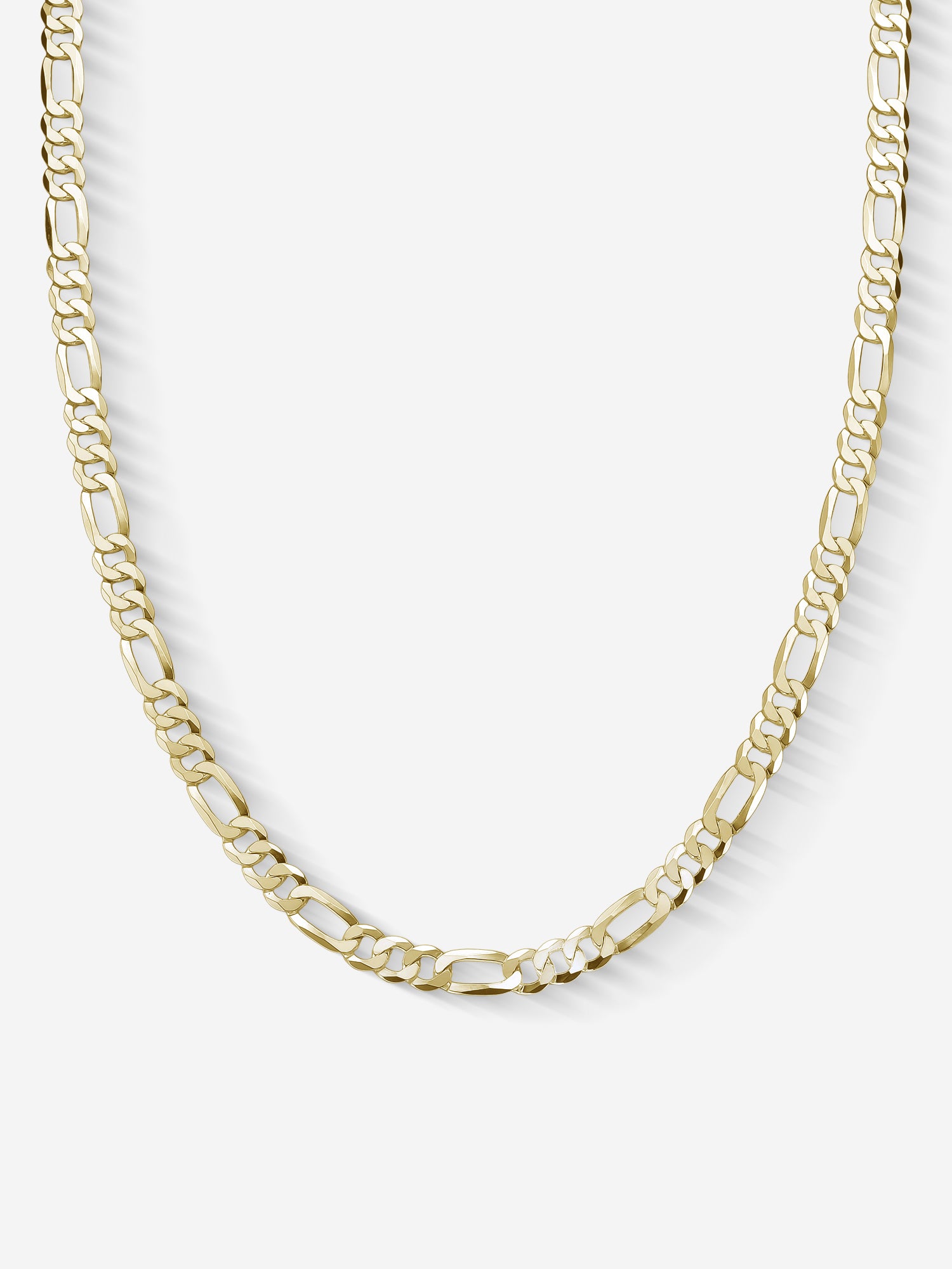 MATERIAL: PRATA BANHADA A OURO | Corrente Figaro Medium em Prata 925 banhada a Ouro 18k