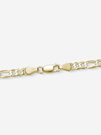 MATERIAL: PRATA BANHADA A OURO | Corrente Figaro Medium em Prata 925 banhada a Ouro 18k