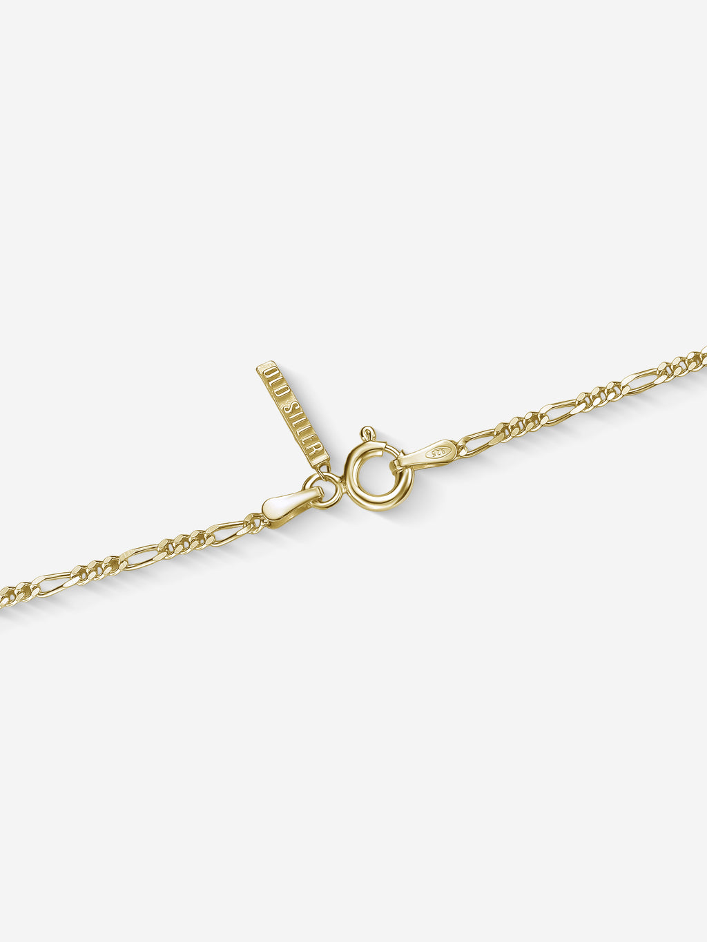 MATERIAL: PRATA BANHADA A OURO | Corrente Figaro em Prata 925 banhada a Ouro 18k