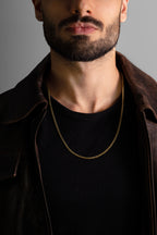MATERIAL: PRATA BANHADA A OURO | Corrente Grumet Dupla em Prata 925 banhada a Ouro 18k