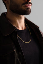MATERIAL: PRATA BANHADA A OURO | Corrente Grumet Dupla em Prata 925 banhada a Ouro 18k