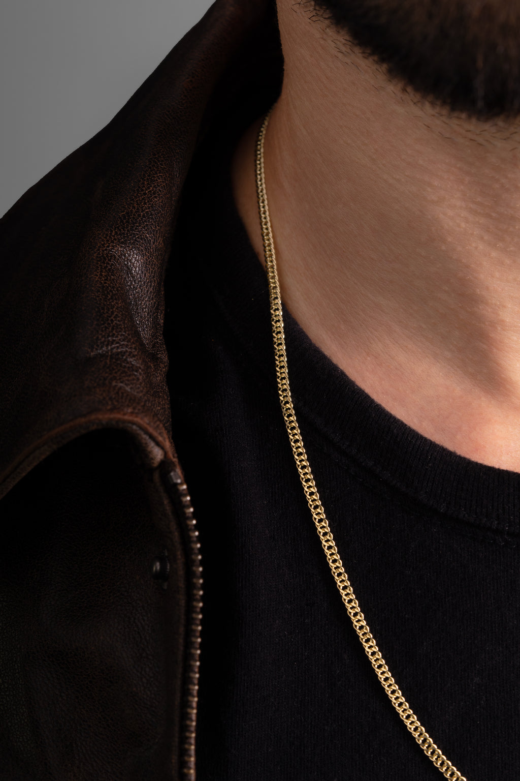 MATERIAL: PRATA BANHADA A OURO | Corrente Grumet Dupla em Prata 925 banhada a Ouro 18k