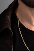 MATERIAL: PRATA BANHADA A OURO | Corrente Grumet Dupla em Prata 925 banhada a Ouro 18k