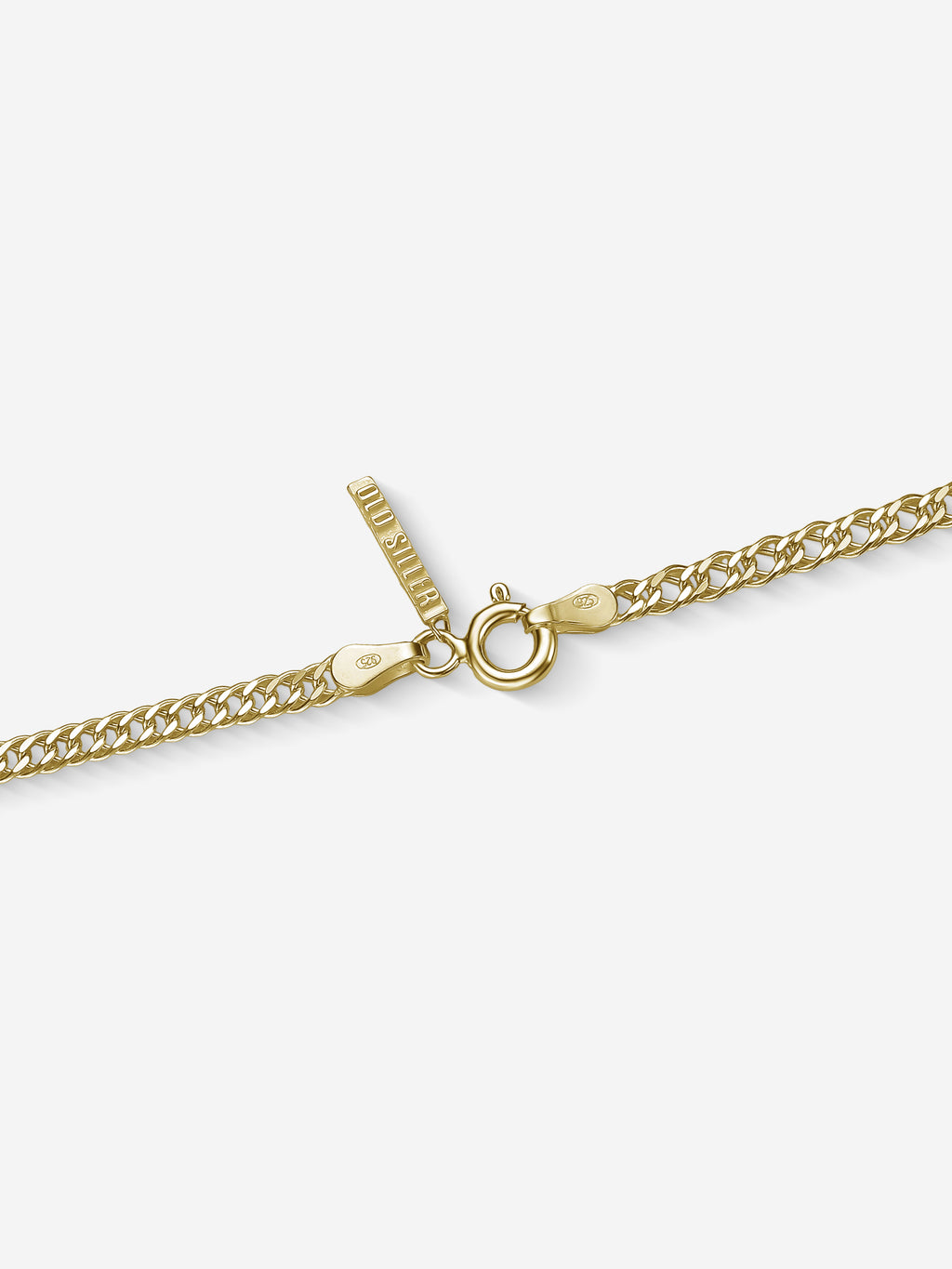 MATERIAL: PRATA BANHADA A OURO | Corrente Grumet Dupla em Prata 925 banhada a Ouro 18k