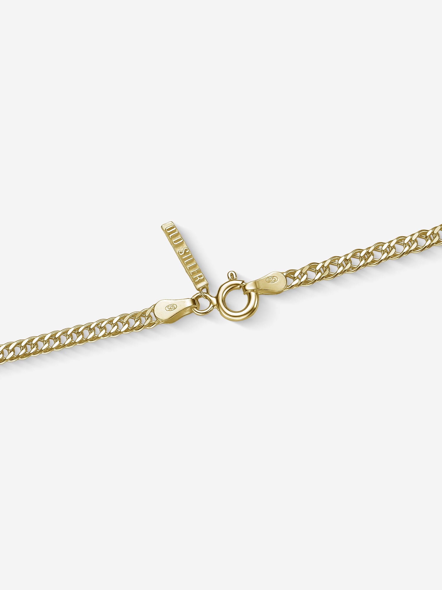 MATERIAL: PRATA BANHADA A OURO | Corrente Grumet Dupla em Prata 925 banhada a Ouro 18k