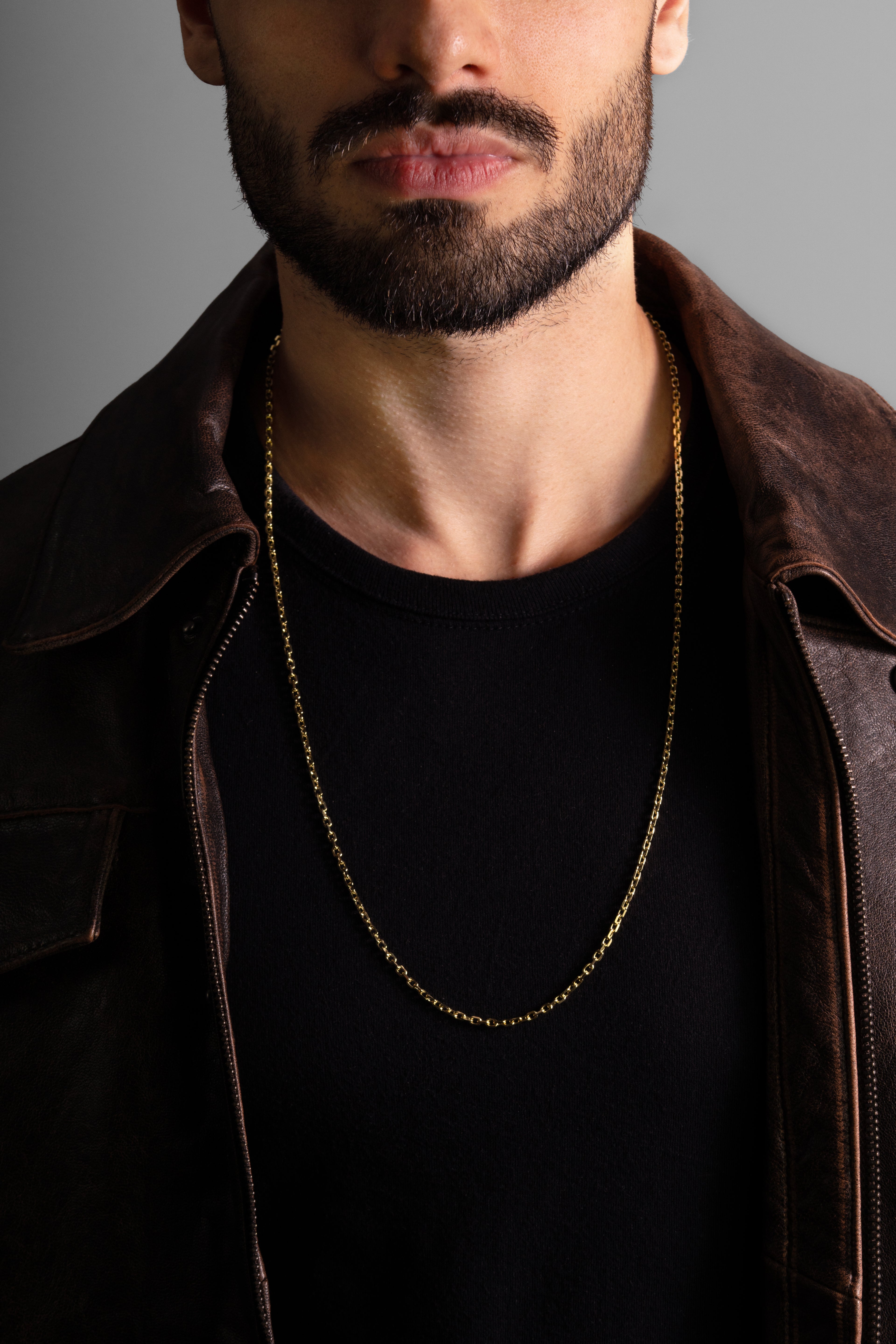 MATERIAL: PRATA BANHADA A OURO | Corrente Raw em Prata 925 banhada a Ouro 18k