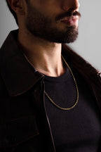 MATERIAL: PRATA BANHADA A OURO | Corrente Raw em Prata 925 banhada a Ouro 18k