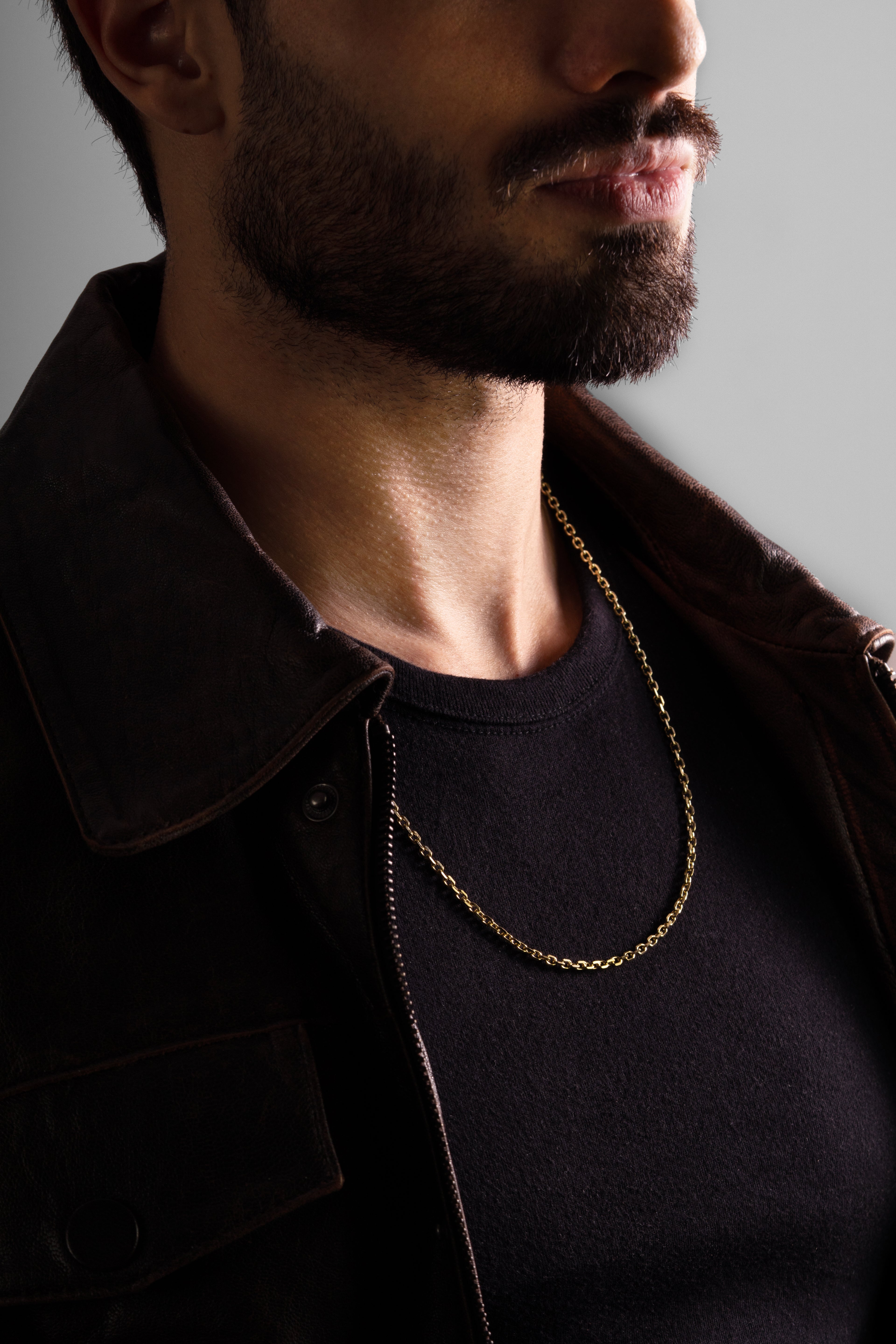 MATERIAL: PRATA BANHADA A OURO | Corrente Raw em Prata 925 banhada a Ouro 18k