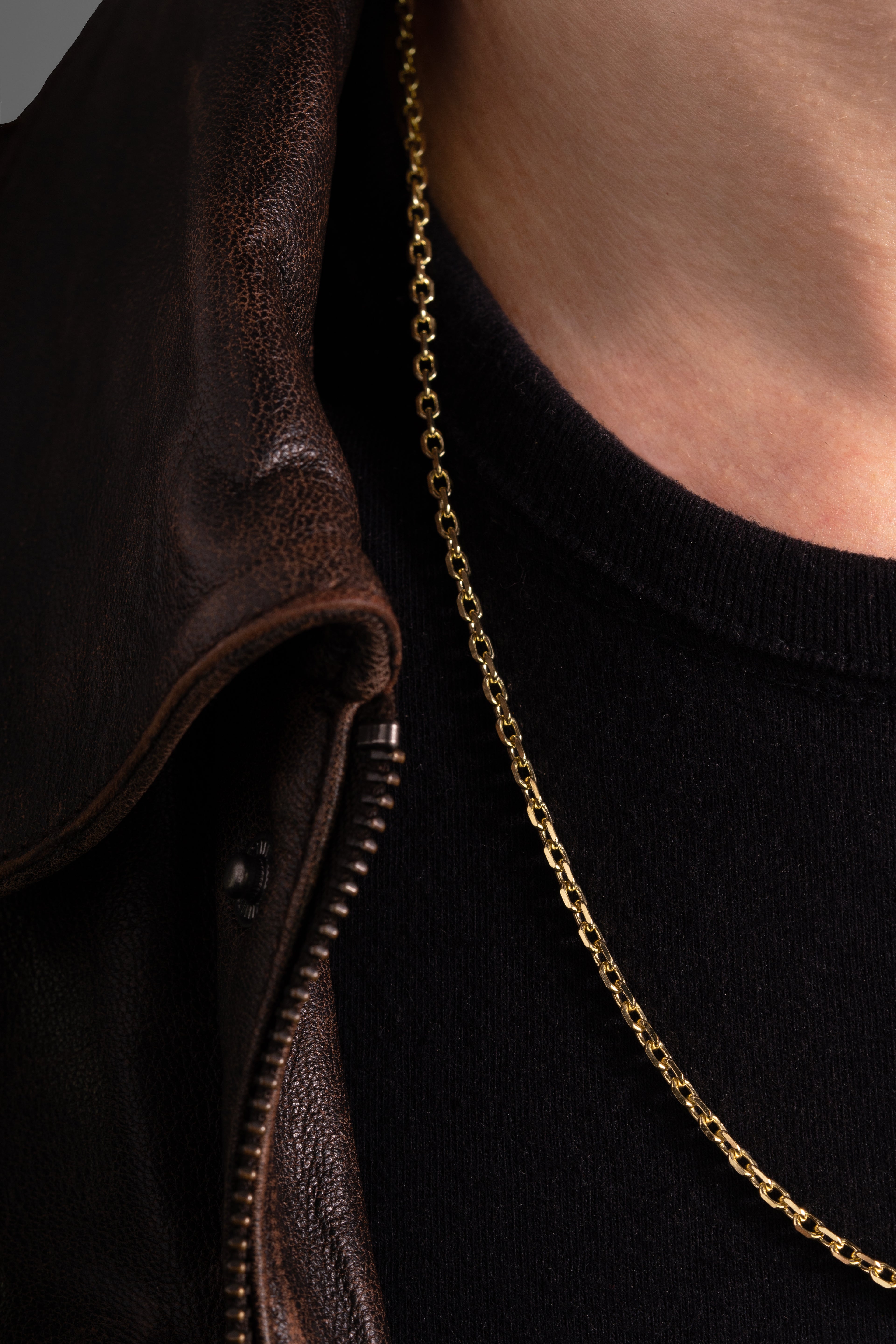 MATERIAL: PRATA BANHADA A OURO | Corrente Raw em Prata 925 banhada a Ouro 18k