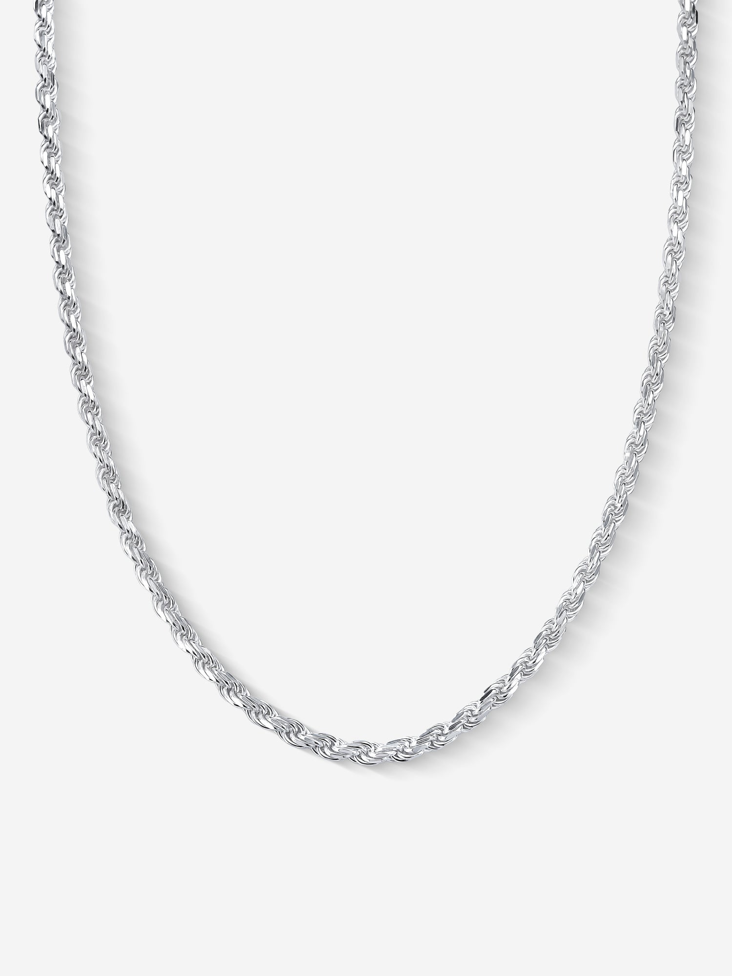 MATERIAL: PRATA | Corrente Rope Large em Prata 925