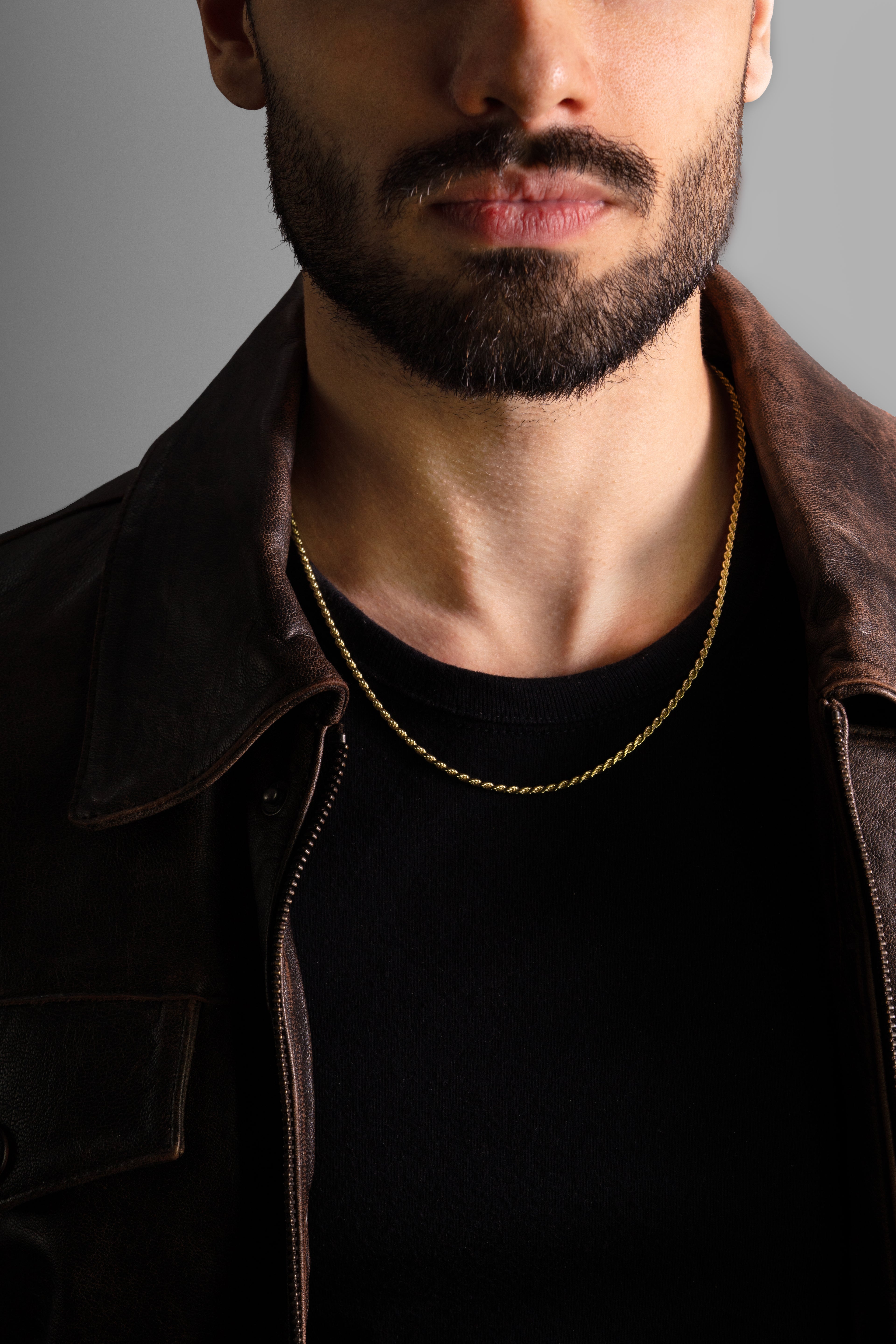 MATERIAL: PRATA BANHADA A OURO | Corrente Rope Medium em Prata 925 banhada a Ouro 18k