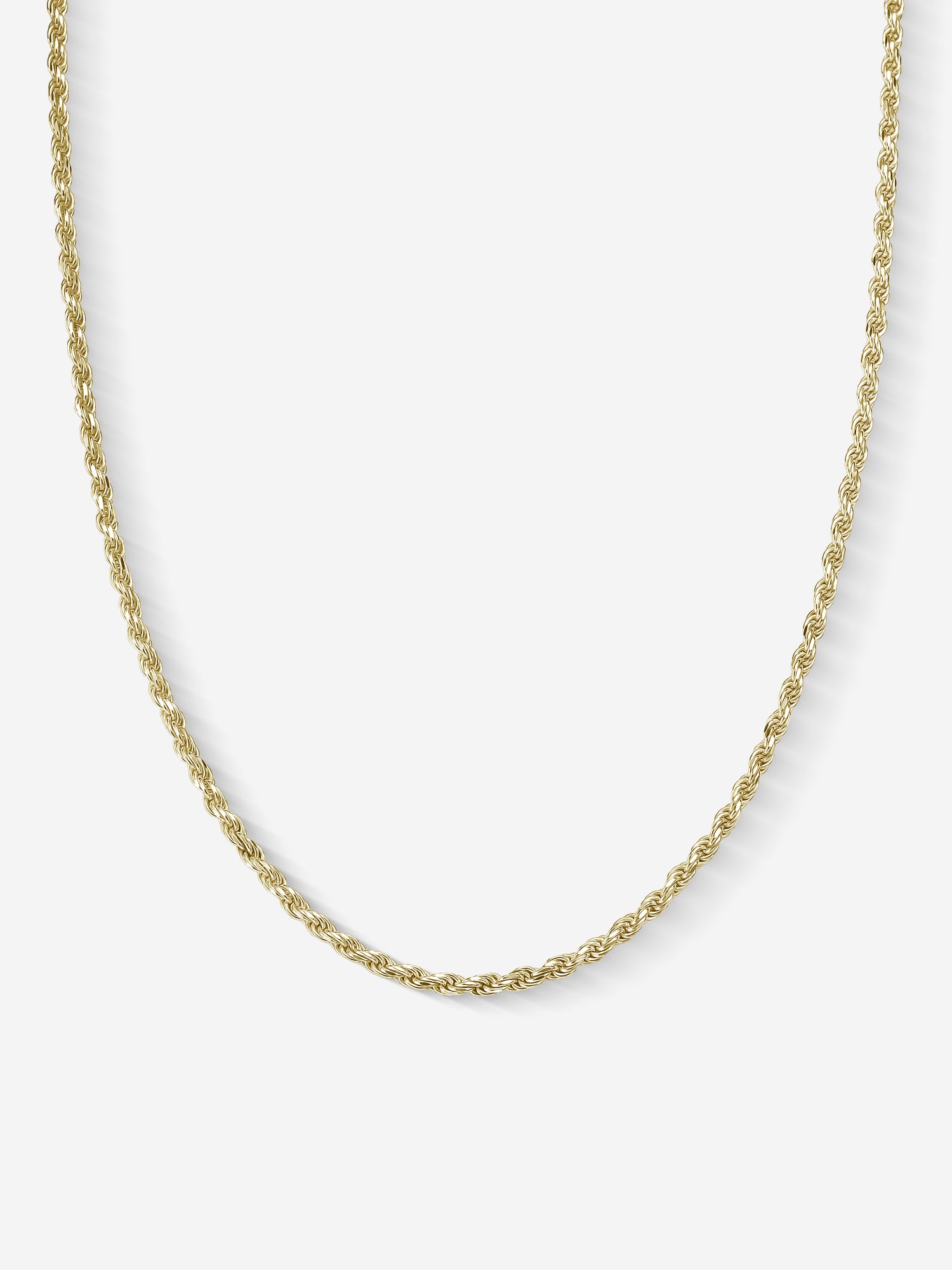 MATERIAL: PRATA BANHADA A OURO | Corrente Rope Medium em Prata 925 banhada a Ouro 18k