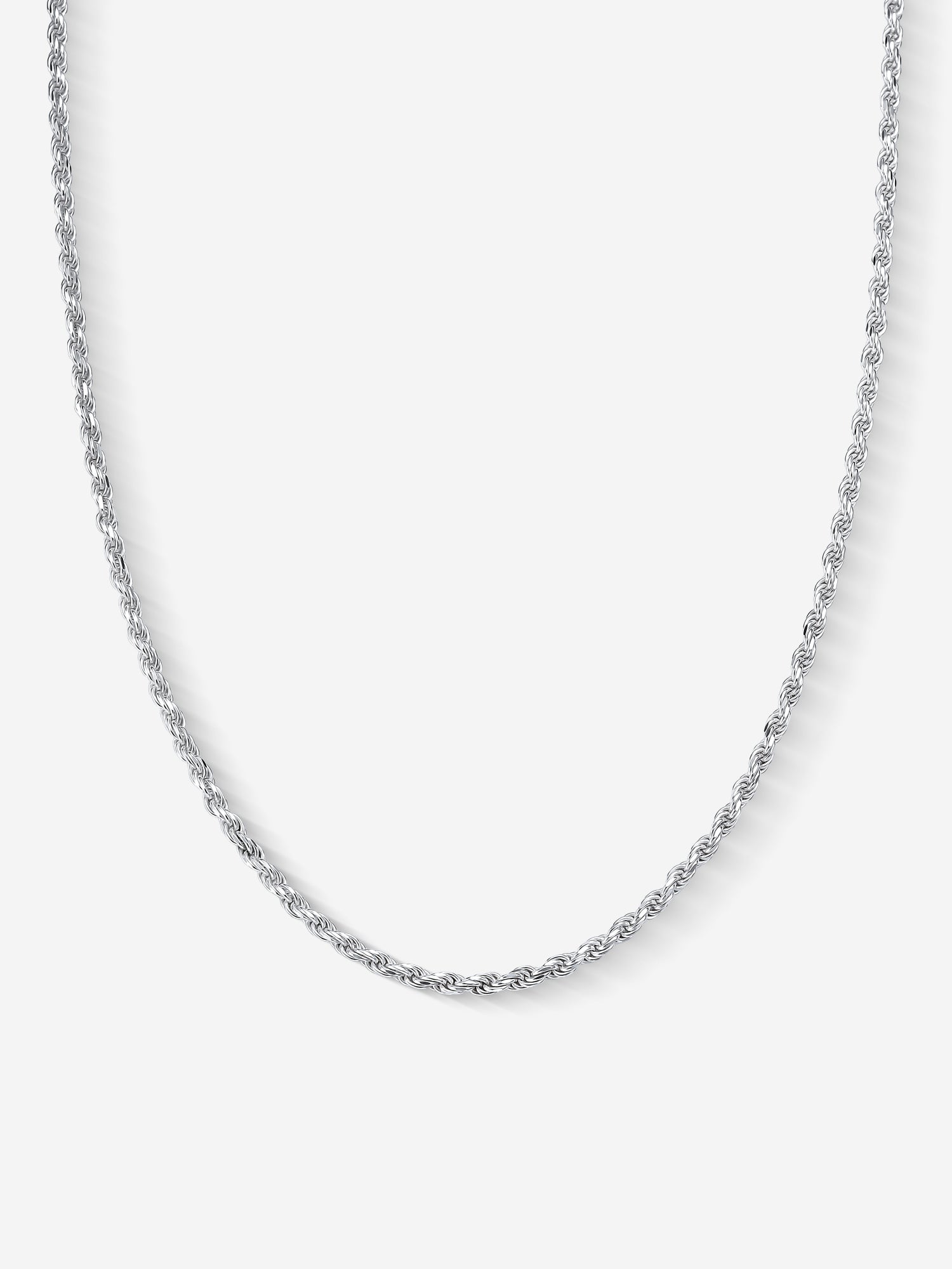 MATERIAL: PRATA | Corrente Rope Medium em Prata 925