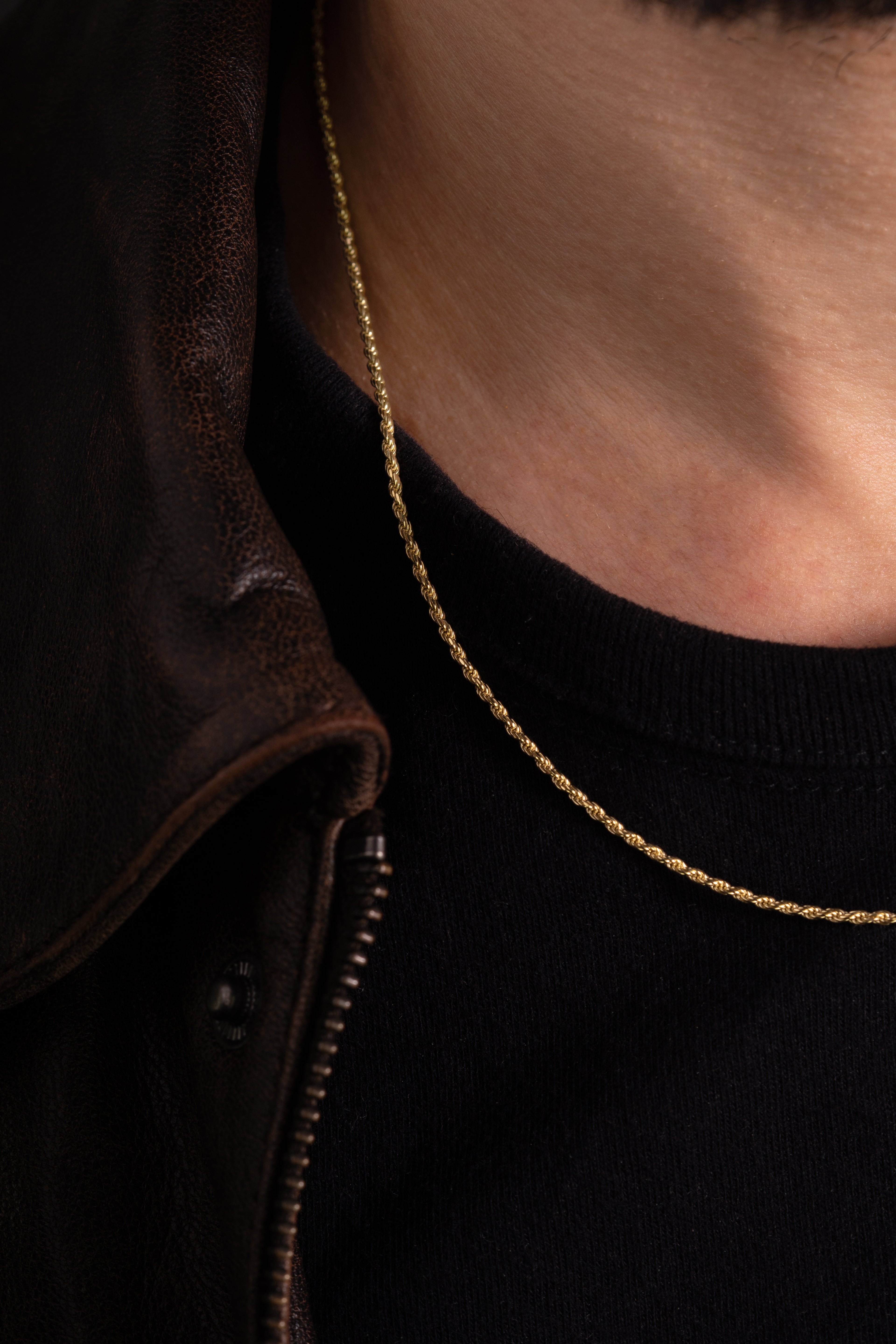MATERIAL: PRATA BANHADA A OURO | Corrente Rope em Prata 925 banhada a Ouro 18k