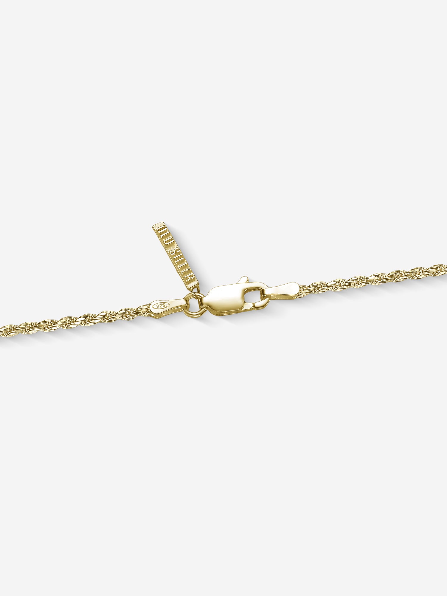 MATERIAL: PRATA BANHADA A OURO | Corrente Rope em Prata 925 banhada a Ouro 18k