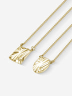 MATERIAL: PRATA BANHADA A OURO | Escapulário Impact em Prata 925 banhada a Ouro 18k