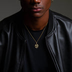 MATERIAL: PRATA BANHADA A OURO | Colar Leo em Prata 925 banhada a Ouro 18k