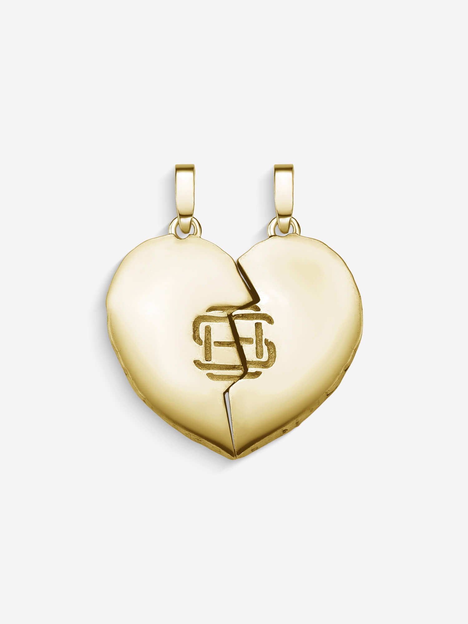Pingente Lovers — Prata 925 banho em Ouro