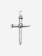 Pingente Nail Cross — Prata 925 Oxidada